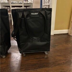 Hulken Black Rolling Travel Tote